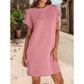 Summer Cool Deal: 49% OFF!!🎀Women's Relaxed Roll Sleeve Pocket Dress