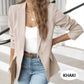🥰Spring  Sale-50% OFF💛Elegant Soft Solid Color Lapel Buttons Jacket
