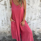 🏖️Summer Cool Deal: ONLY ￡16.99!!🌷👗Women's Casual Loose Cotton and Linen Jumpsuit with Pockets