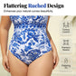 👙Last Day Promotion🌴Plus Size Halter Bikini Set with Swim Skirt