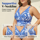 👙Last Day Promotion🌴Plus Size Halter Bikini Set with Swim Skirt