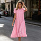 ⏰Summer Hot Sale 70% OFF💃Women's Elegant Cutout V-Neck Maxi Dress