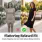 🎉2026 Hot Sale 49% OFF💃🌿Women's Casual Short Sleeve T-Shirt Dress