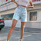 👖 50% OFF NOW!🌞Women's Classy Mid-Rise Tassel Hem Baggy Denim Short– Breathable, Versatile & a Perfect Summer Wardrobe Essential 👚✨