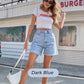 👖 50% OFF NOW!🌞Women's Classy Mid-Rise Tassel Hem Baggy Denim Short– Breathable, Versatile & a Perfect Summer Wardrobe Essential 👚✨