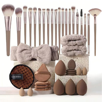 💡💓Surprise Price: Only £14.99!!🔥All-in-One Makeup Brush & Sponge Set