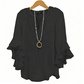 👚LAST DAY SALE: Only £13.99! 🔥🔥Women's Casual V-Neck Ruffled Top