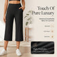 ⏳LAST DAY SALE ONLY￡11.99!!🌸Women's High-Waisted Wide Leg Cropped Capri Pants Pocket Yoga Leggings