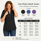 👚 55% OFF NOW! ⏰ Women's Casual V-Neck Pleated Blouse – Lightweight & flowy – Perfect for summer, work or casual chic – soft and elegant 🌸✨🌿