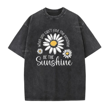 🏆 Last Day Special Price £13.99 ! 🔥Unisex Vintage Washed Daisy Print Loose Fit T-Shirt