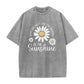 🏆 Last Day Special Price £13.99 ! 🔥Unisex Vintage Washed Daisy Print Loose Fit T-Shirt