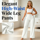 🌿LAST DAY SALE: ONLY ￡19.99!!🌼 Ladies' Solid Wide Leg Trousers — Loose Fit | Side Pockets | Versatile Neutral Colours