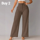 🌿LAST DAY SALE: ONLY ￡19.99!!🌼 Ladies' Solid Wide Leg Trousers — Loose Fit | Side Pockets | Versatile Neutral Colours