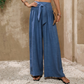 ⏳LAST DAY SALE ONLY￡11.99!!🌸Women's High-Waisted Tie-Front Wide-Leg Pants
