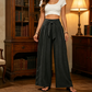 ⏳LAST DAY SALE ONLY￡11.99!!🌸Women's High-Waisted Tie-Front Wide-Leg Pants