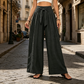 ⏳LAST DAY SALE ONLY￡11.99!!🌸Women's High-Waisted Tie-Front Wide-Leg Pants