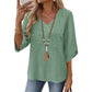 ⏳LAST DAY SALE ONLY ￡13.99!!💕Women's V-Neck Casual Embroidered Top