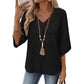 ⏳LAST DAY SALE ONLY ￡13.99!!💕Women's V-Neck Casual Embroidered Top