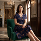 🔥LAST DAY SALE- 49% OFF🎁Women's V-Neck Floral Print Dress with Twist Waist