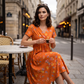 🔥LAST DAY SALE- 49% OFF🎁Women's V-Neck Floral Print Dress with Twist Waist