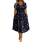 🔥LAST DAY SALE- 49% OFF🎁Women's V-Neck Floral Print Dress with Twist Waist