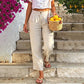 ⏳LAST DAY SALE ONLY￡11.99!!🌿Women's Cotton Linen Straight Leg Pants