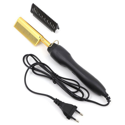 💇‍♀️Portable Electric Hair Straightening and Curling Comb✨
