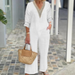 🎁2026 New Arrivals 50% OFF💥Women's V-Neck Top & Wide-Leg Pants