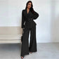 🎁2026 New Arrivals 50% OFF💥Women’s Elegant V-Neck Top & Wide-Leg Pants 2-Piece Set💗✨
