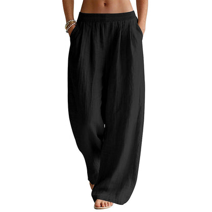 💖LAST DAY SALE 65% OFF💖🎁Women's Elastic Waist Wide-Leg Pants