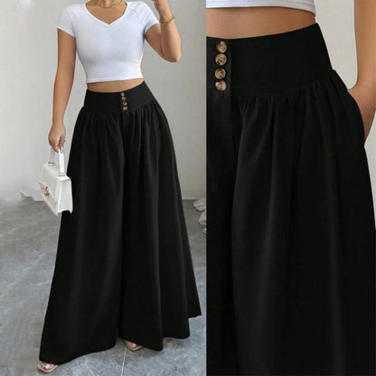 ⏳LAST DAY SALE ONLY￡12.99!!🦓🌿Women's High-Waist Pleated Wide-Leg Pants