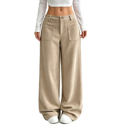 ⏳LAST DAY SALE ONLY￡12.99!!🦓🌿Women’s Casual Relaxed Fit Wide-Leg Pants