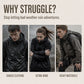 ⏳LAST DAY SALE 60% OFF🧥💖Men's Windproof Hooded Cargo Jacket Waterproof Outdoor Streetwear Coat